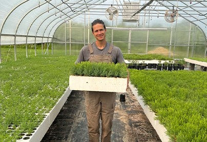 National Sequoias' Joe With giant sequoia saplings