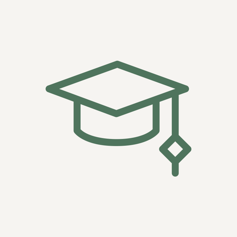 green graduation cap